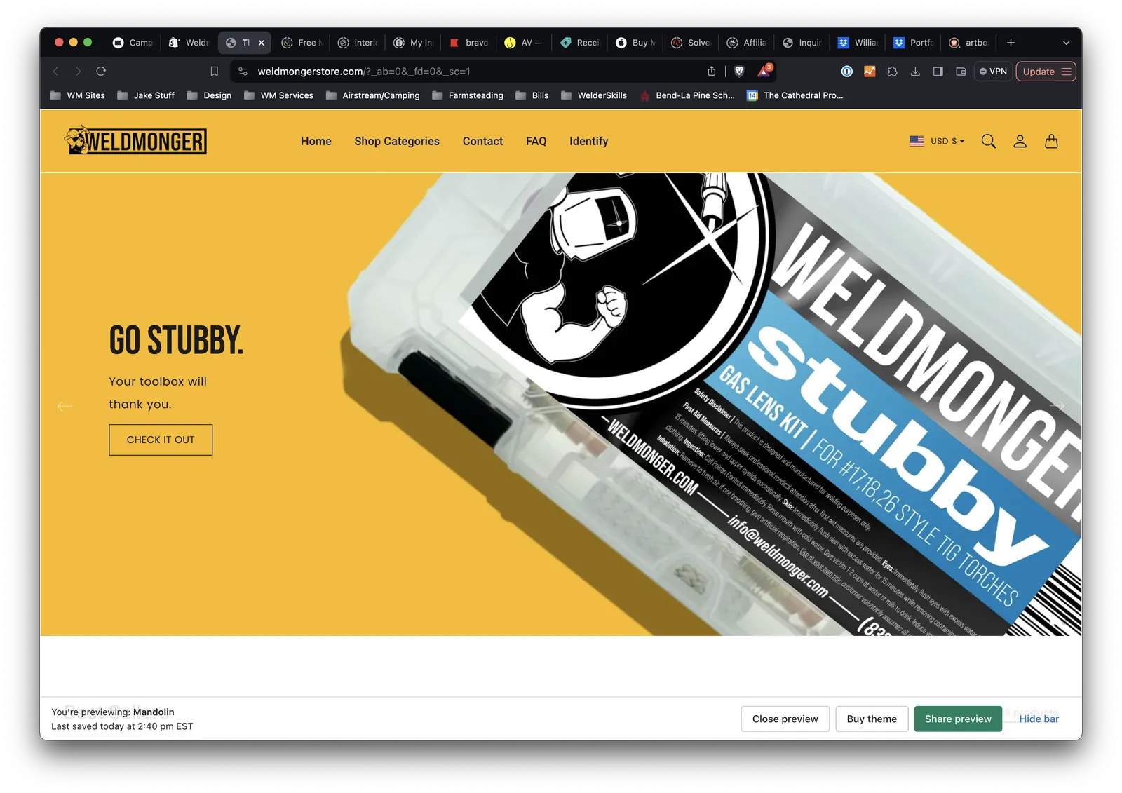 Weldmonger brand work by PICK
